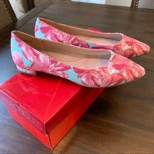 Aerosoles Pink Floral Flats (Brand New)